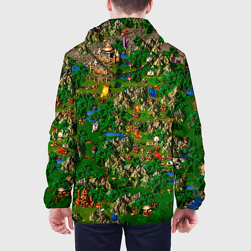Мужская куртка Карта из Героев 3 / 3D-Белый – фото 4