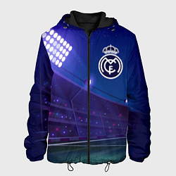 Куртка с капюшоном мужская Real Madrid ночное поле, цвет: 3D-черный