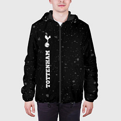 Куртка с капюшоном мужская Tottenham sport на темном фоне по-вертикали, цвет: 3D-черный — фото 2