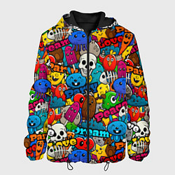 Куртка с капюшоном мужская Dream love party, цвет: 3D-черный