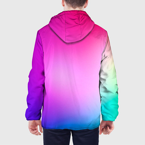 Мужская куртка Colorful gradient / 3D-Черный – фото 4