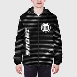 Куртка с капюшоном мужская Fiat sport metal, цвет: 3D-черный — фото 2