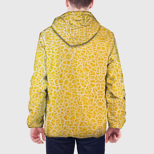 Мужская куртка Дыня текстура / 3D-Белый – фото 4