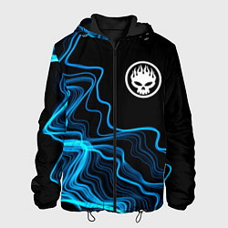 Куртка с капюшоном мужская The Offspring sound wave, цвет: 3D-черный