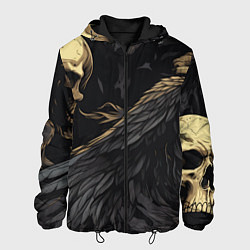 Куртка с капюшоном мужская Останки падших ангелов, цвет: 3D-черный