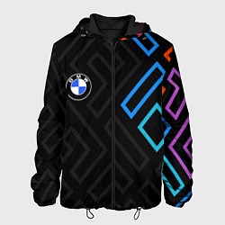 Куртка с капюшоном мужская BMW brand color carbon, цвет: 3D-черный