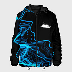 Куртка с капюшоном мужская Papa Roach sound wave, цвет: 3D-черный