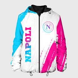 Куртка с капюшоном мужская Napoli neon gradient style вертикально, цвет: 3D-черный
