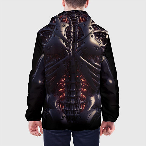 Мужская куртка Экзоскелет робота киборга с накаченным торсом / 3D-Черный – фото 4