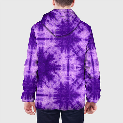 Мужская куртка Тай дай фиолетовый / 3D-Черный – фото 4