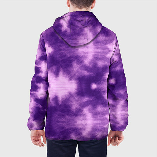 Мужская куртка Фиолетовый тайдай / 3D-Черный – фото 4