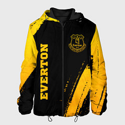 Куртка с капюшоном мужская Everton - gold gradient вертикально, цвет: 3D-черный