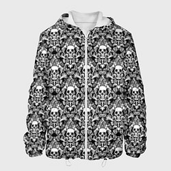 Куртка с капюшоном мужская Skull patterns, цвет: 3D-белый