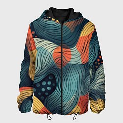 Мужская куртка Волны линиями