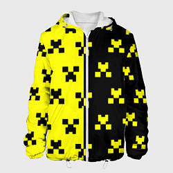 Куртка с капюшоном мужская Minecraft logo brend online, цвет: 3D-белый