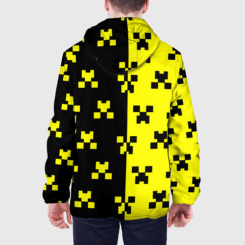 Мужская куртка Minecraft logo brend online / 3D-Белый – фото 4