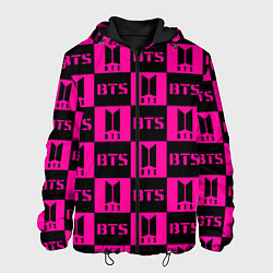 Мужская куртка BTS pattern pink logo