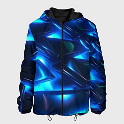 Мужская куртка Синие абстрактные неоновые плиты