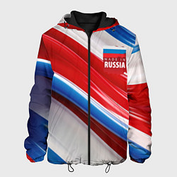 Мужская куртка Герб России на абстрактном фоне