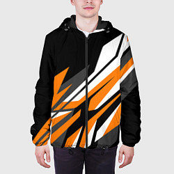 Куртка с капюшоном мужская Corner lines, цвет: 3D-черный — фото 2