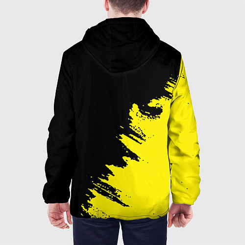 Мужская куртка AEK sport color yellow / 3D-Черный – фото 4