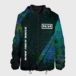 Мужская куртка Nine Inch Nails glitch blue