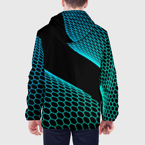 Мужская куртка Land Rover electro hexagon / 3D-Черный – фото 4