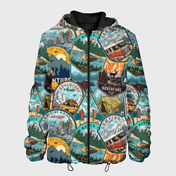 Мужская куртка Adventure stickers