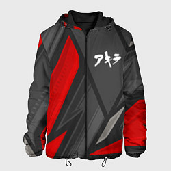 Куртка с капюшоном мужская Akira red lines, цвет: 3D-черный