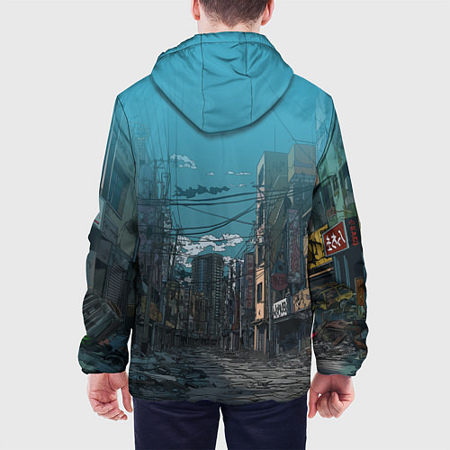 Мужская куртка Хибино и Аширо -Кайдзю номер 8 / 3D-Белый – фото 4