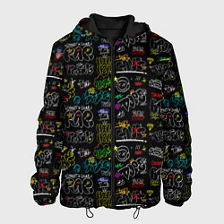 Куртка с капюшоном мужская Rap hip hop, цвет: 3D-черный