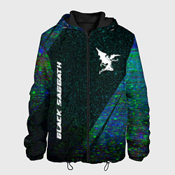 Куртка с капюшоном мужская Black Sabbath glitch blue, цвет: 3D-черный