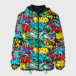 Куртка с капюшоном мужская Dance graffiti, цвет: 3D-черный