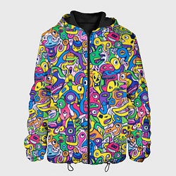 Мужская куртка Рожицы разноцветные