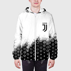 Куртка с капюшоном мужская Juventus sport steel, цвет: 3D-белый — фото 2