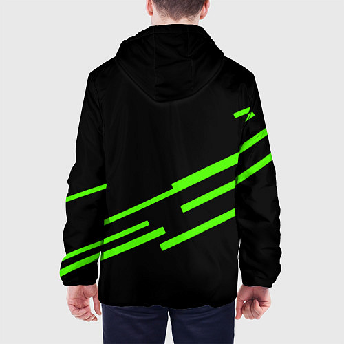 Мужская куртка Razer line green / 3D-Белый – фото 4