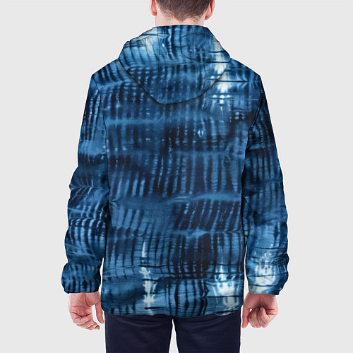 Мужская куртка Японская абстракция шибори / 3D-Черный – фото 4