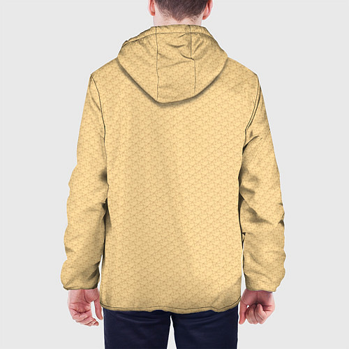 Мужская куртка Паттерн сетчатый чашуйчетый / 3D-Белый – фото 4
