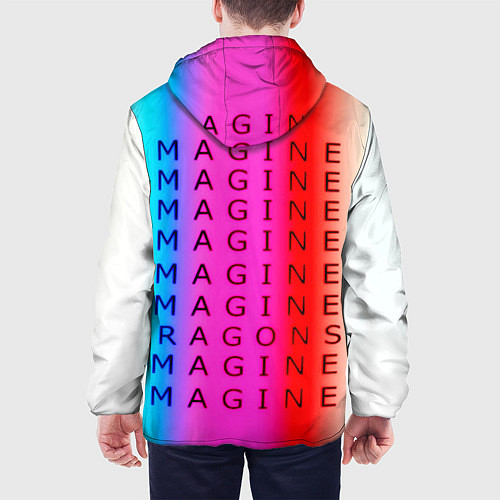 Мужская куртка Imagine Dragons neon rock / 3D-Черный – фото 4
