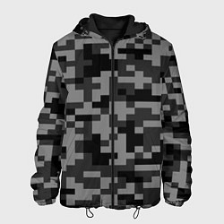Мужская куртка Камуфляжные пиксели блэк