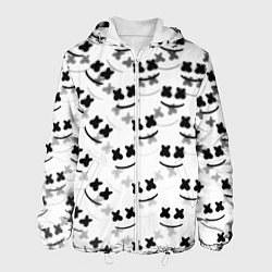 Куртка с капюшоном мужская Marshmello dj pattern, цвет: 3D-белый