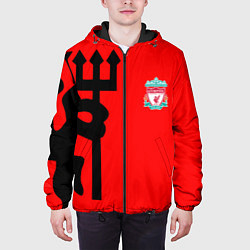 Куртка с капюшоном мужская Liverpool fc sport steel, цвет: 3D-черный — фото 2