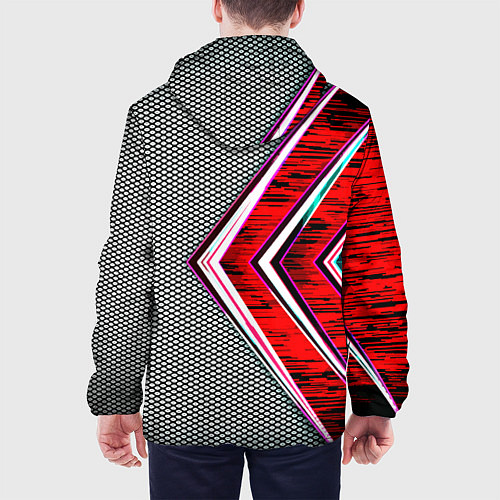 Мужская куртка Audi sport geometry car / 3D-Белый – фото 4