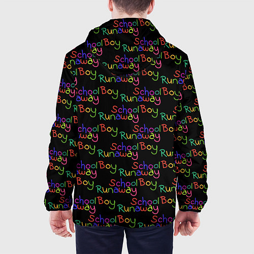 Мужская куртка Logo - Schoolboy Runaway pattern / 3D-Черный – фото 4