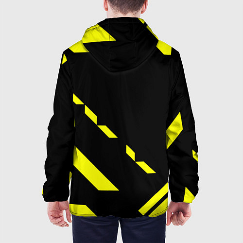 Мужская куртка Nirvana geometry yellow / 3D-Черный – фото 4