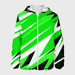 Мужская куртка Geometry stripes green