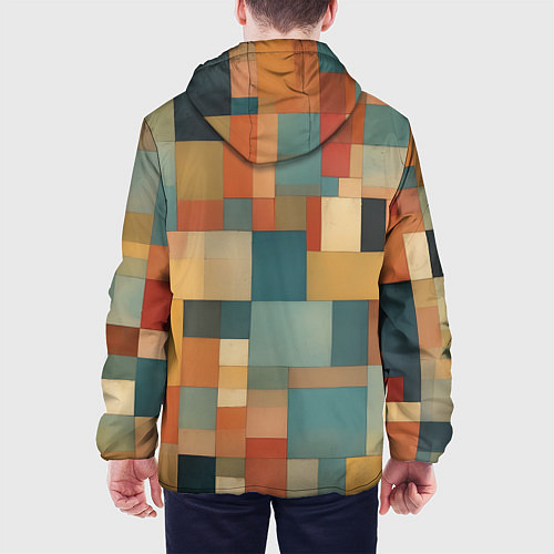 Мужская куртка Inspired by Paul Klee / 3D-Белый – фото 4