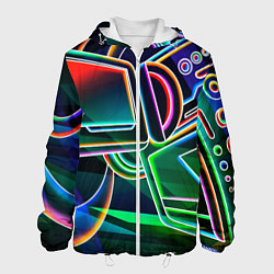 Мужская куртка Неоновая психоделика геймер