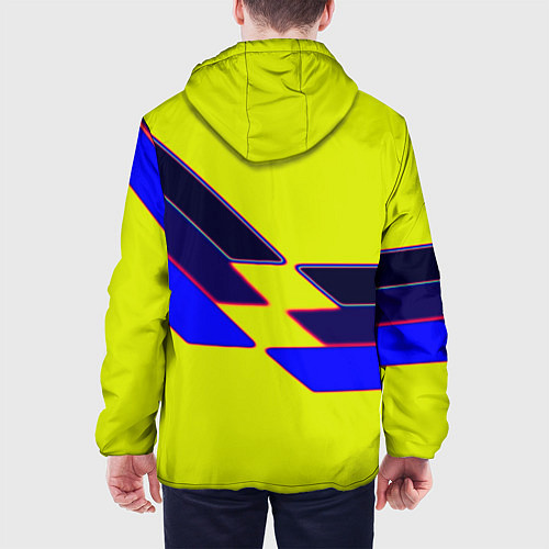 Мужская куртка Боруссиа текстура спорт / 3D-Белый – фото 4