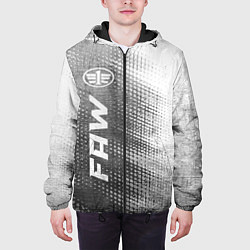 Куртка с капюшоном мужская FAW - grey gradient по-вертикали, цвет: 3D-черный — фото 2